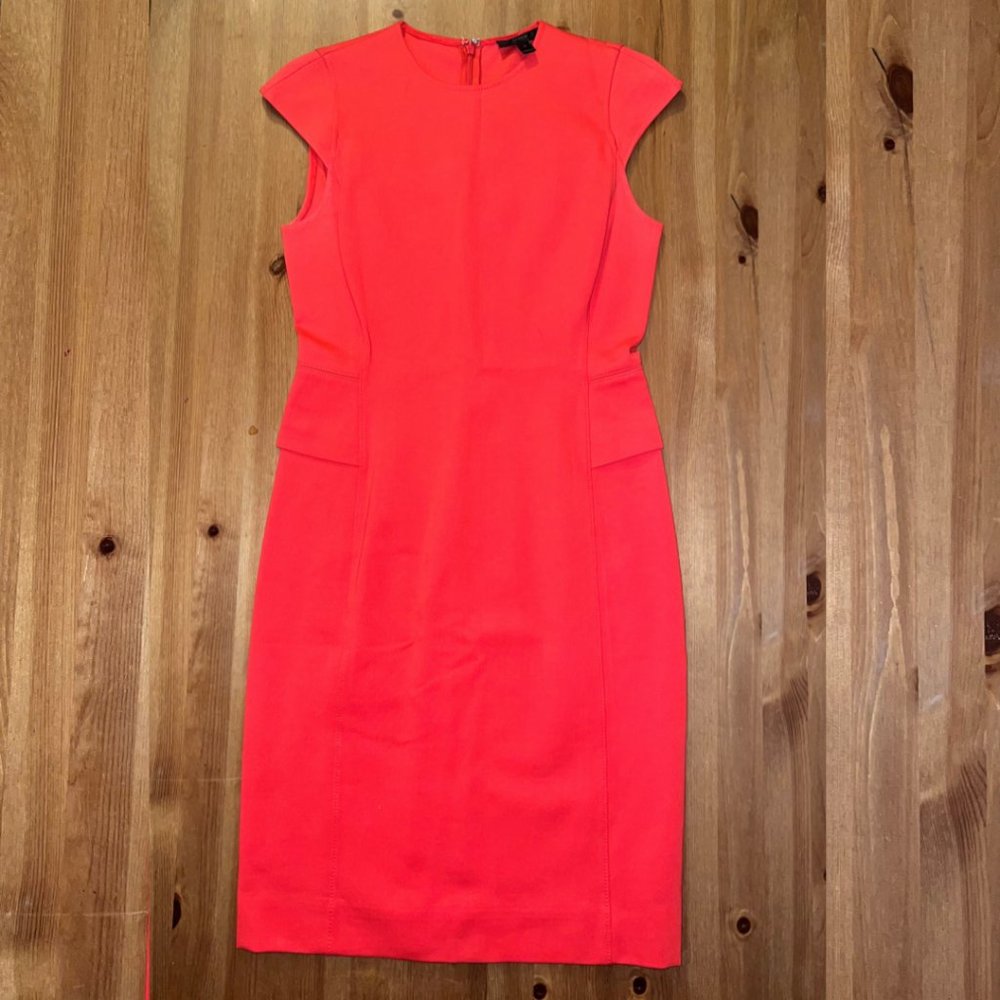 J Crew Blood Orange/Red Work Dress | Sz 4